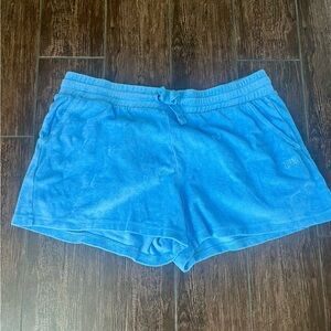 NWOT Blue Women's Shorts Terry Cloth with Pockets Size XL